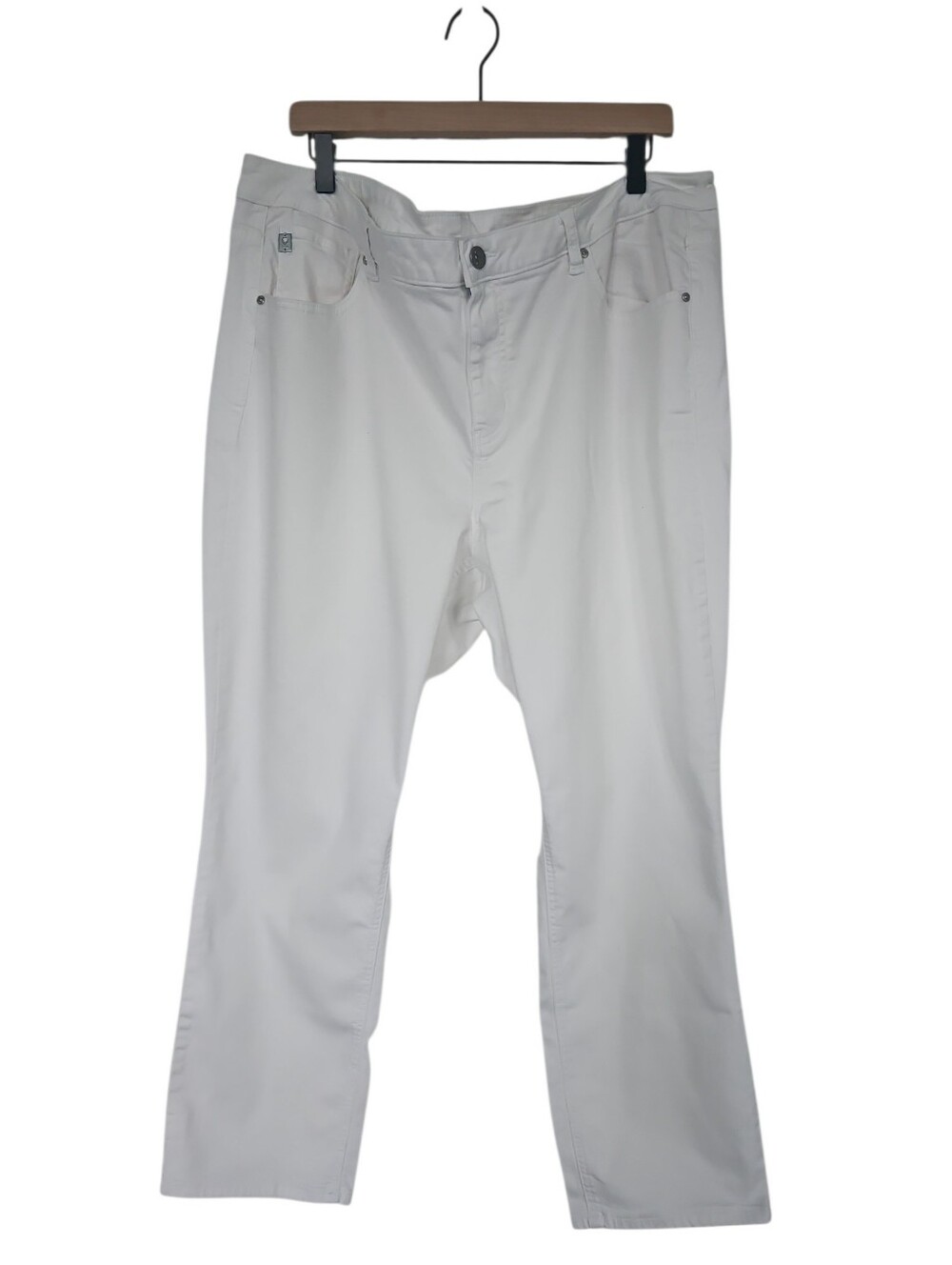 Belle Kim Gravel White Jeans Size 22W